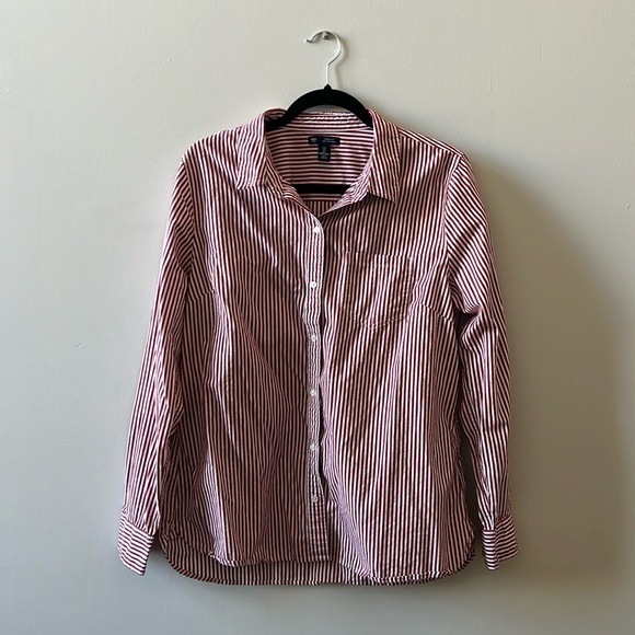 Gap Red Pinstripe Button Down - Picture 1 of 4